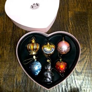 Juicy Couture complete set of Christmas ornaments